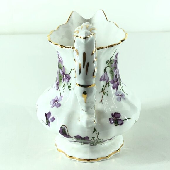 Hammersley Victorian Violets From England's Countryside Bone China Pitcher - Picture 3 of 10